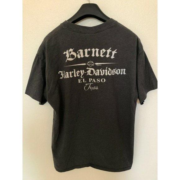 Harley Davidson Gray Short Sleeve T Shirt Skull Head Design Men's XL Tee Shirt - Picture 4 of 5